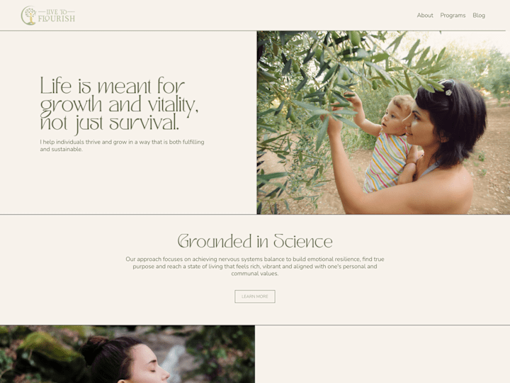 Cover image for Live to Flourish: A Digital Oasis for Growth and Healing