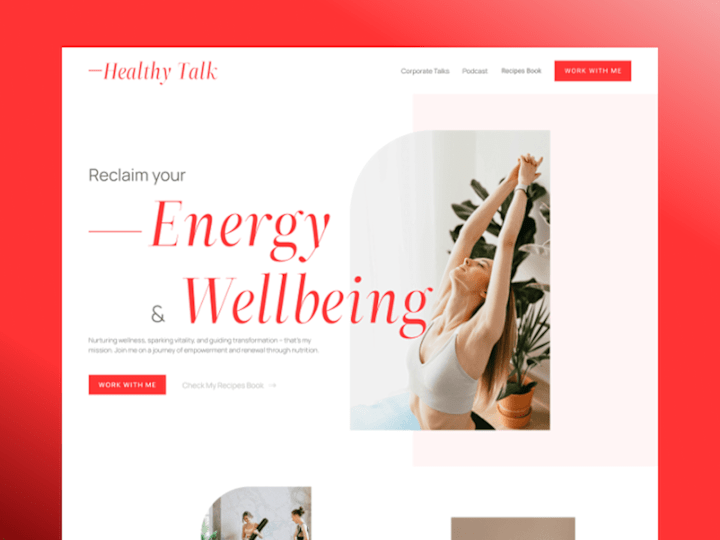 Cover image for Healthy Talk: Designing a landing page to promote Wellness