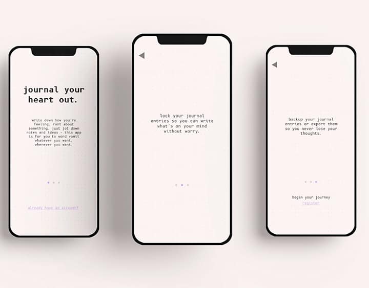 Cover image for heartout- A Journaling App Concept