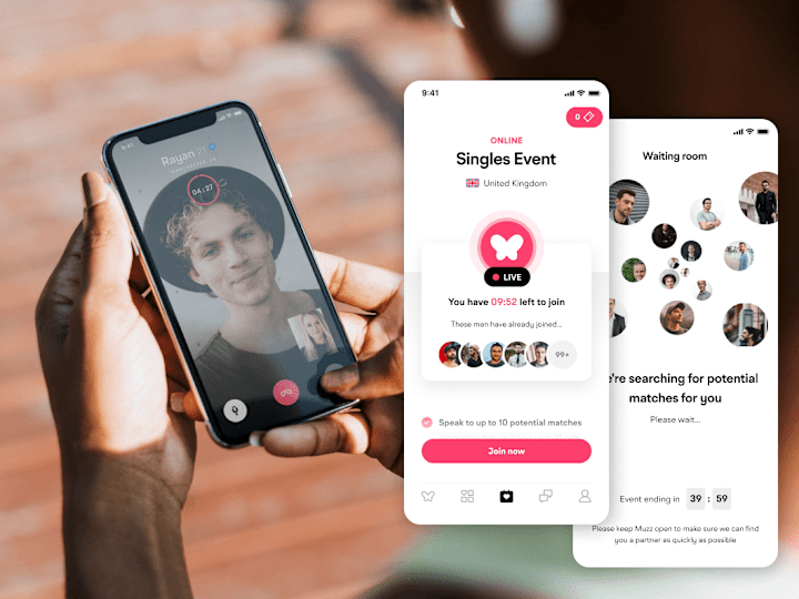 Cover image for Online Speed Dating Mobile App Design