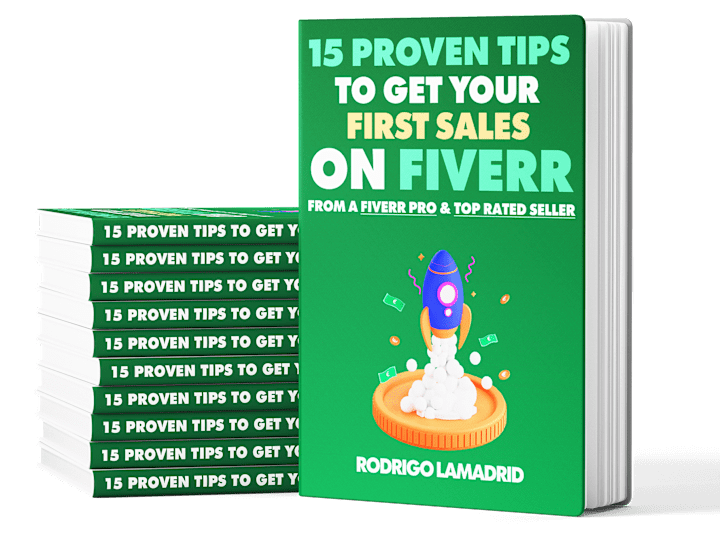 Cover image for 📗 Ebook: 15 Proven Tips To Get Your First Sales On Fiverr