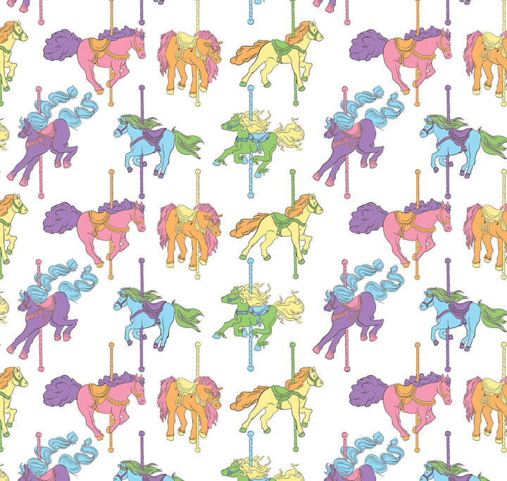 Cover image for Pattern Design: Carousel Horses