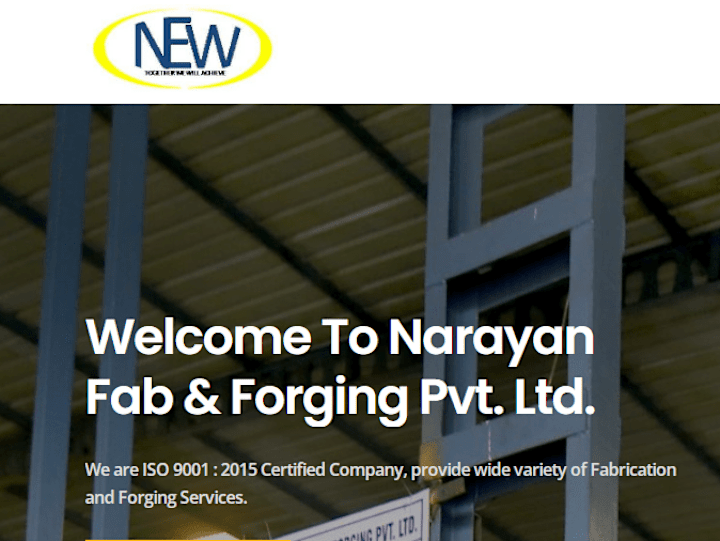 Cover image for Narayan Fab And Forging Pvt. Ltd. – Together We Will Achieve…