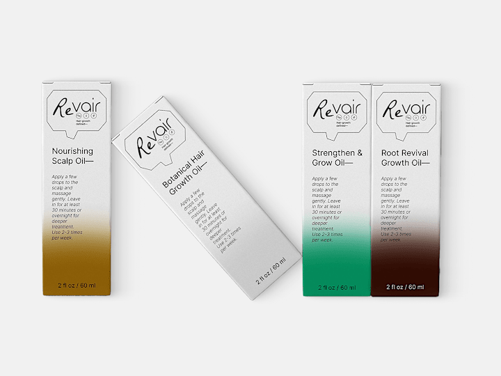 Cover image for Revair | Logo, Brand Identity & Packaging Oacae