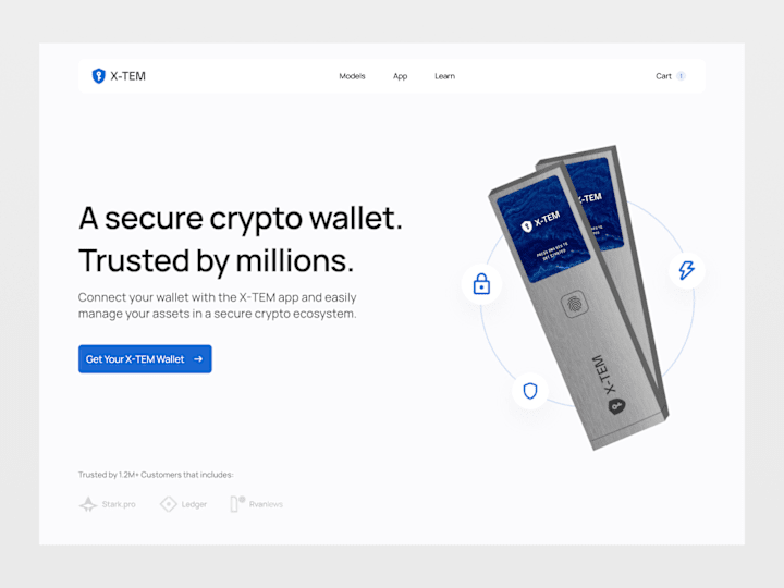 Cover image for Crypto Wallet Landing Page
