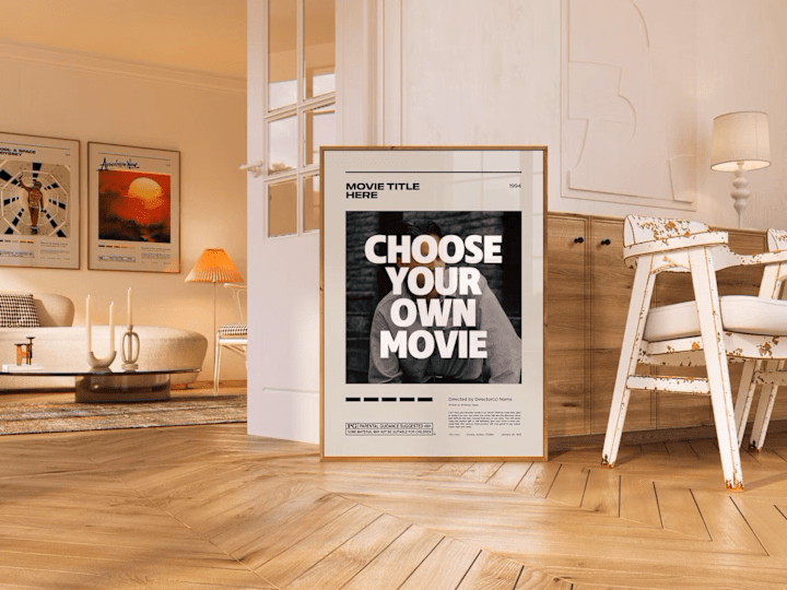 Cover image for I will design your custom digital movie, tv show poster