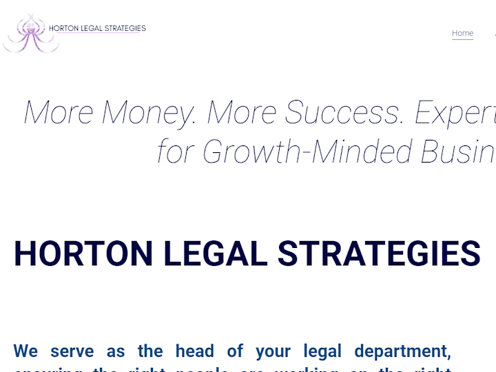 Cover image for Horton Legal Strategies website