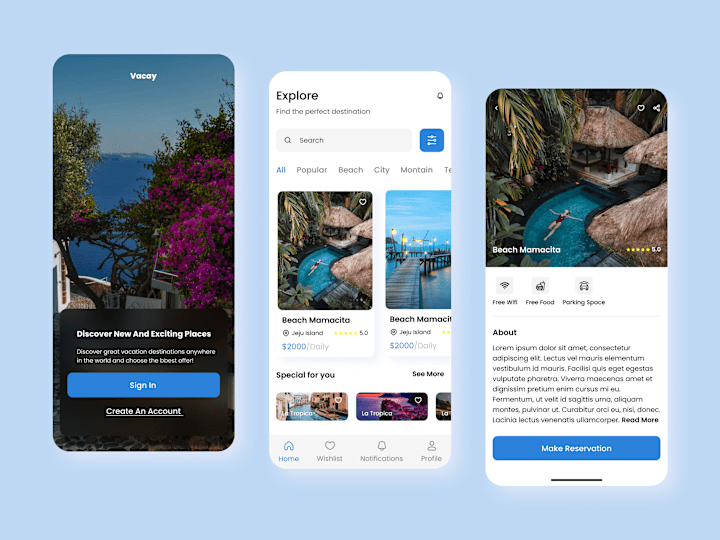 Cover image for Vacay Mobile App