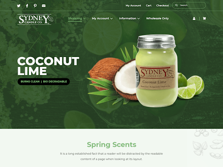 Cover image for Sydney Candle - Premium Hand-crafted Pure Soy Candles