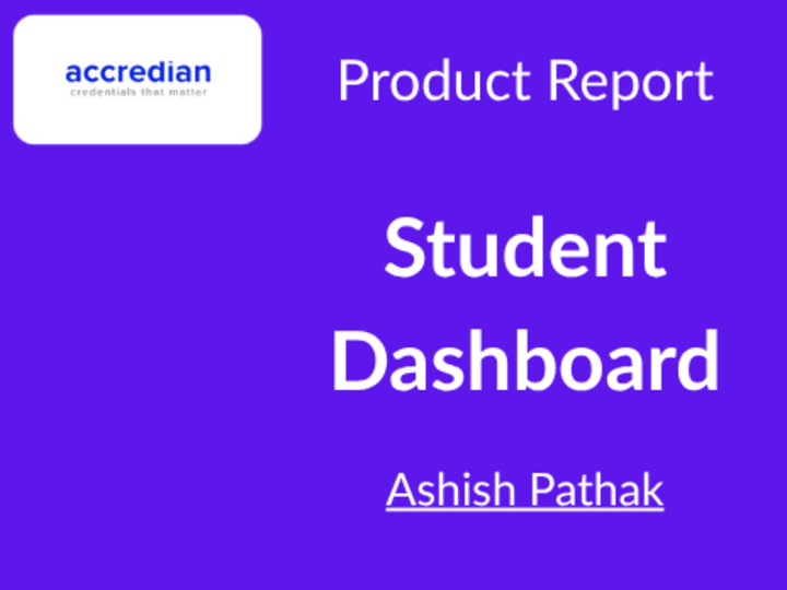 Cover image for Student Dashboard Development for Accredian