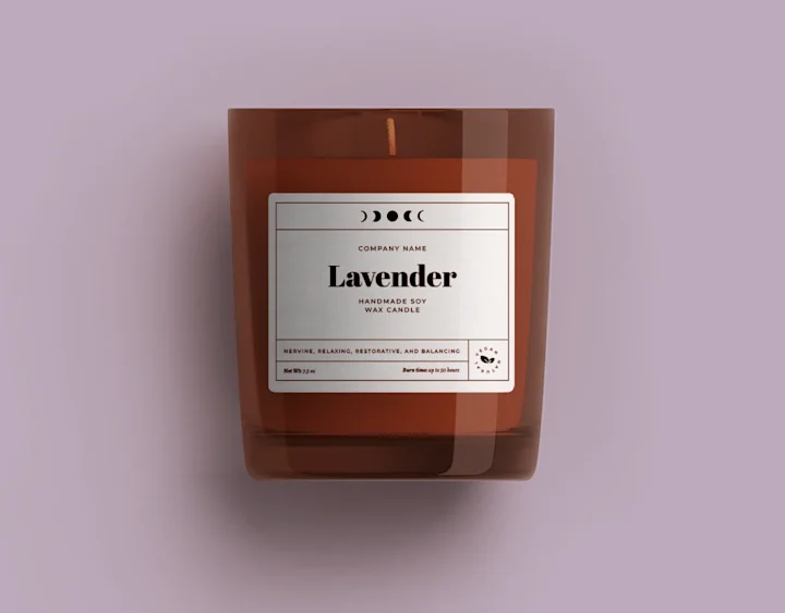 Cover image for Lavender Jar Candle Label | Packaging Design