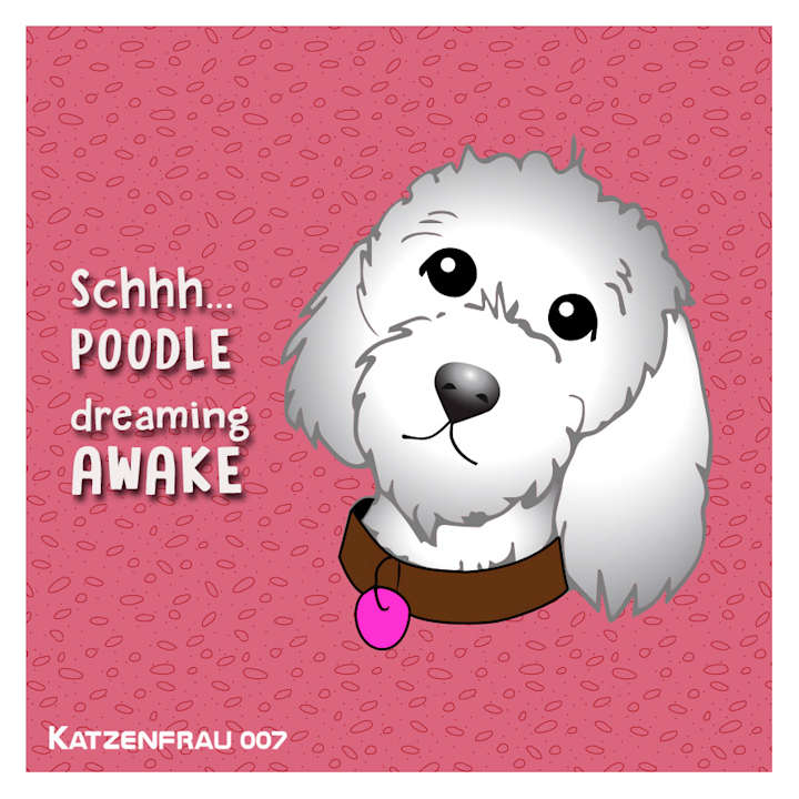 Cover image for Poodle dreaming awake