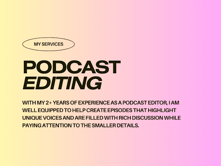 Cover image for Podcast Editor