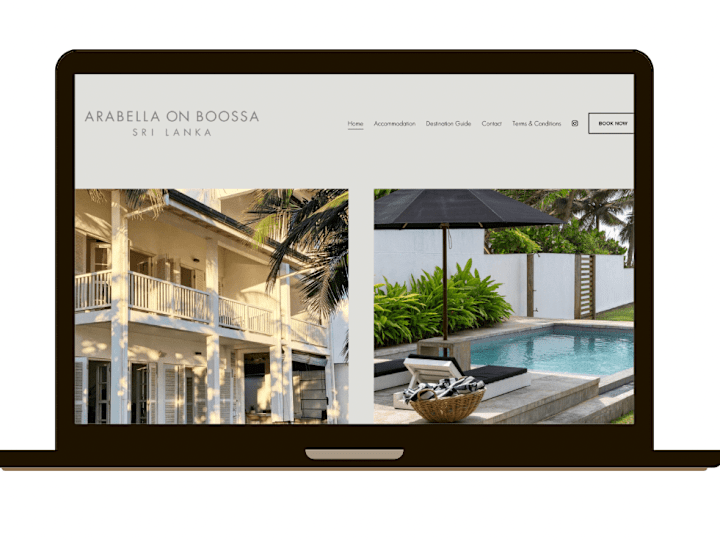 Cover image for Website Design for Arabella On Boossa