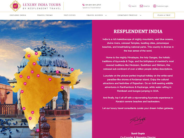 Cover image for Luxury India Tours