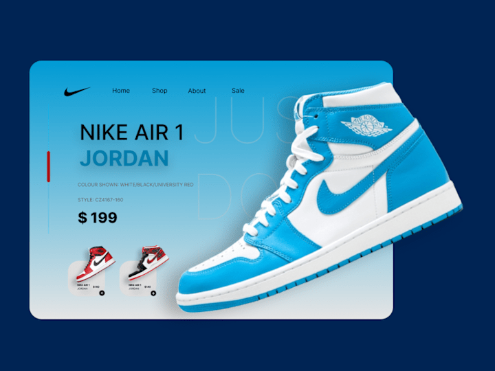 Cover image for Nike Air Landing page Concept