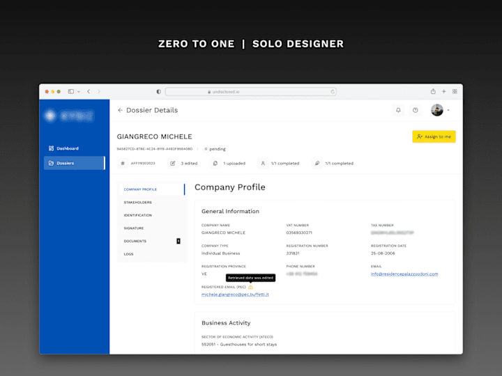 Cover image for B2B KYC solution