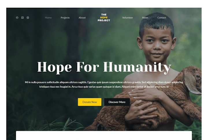 Cover image for Donation website