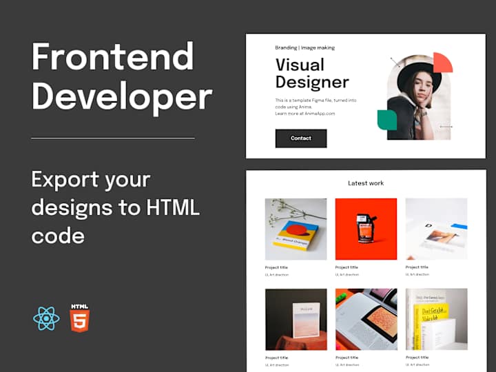 Cover image for I will be your frontend react js developer