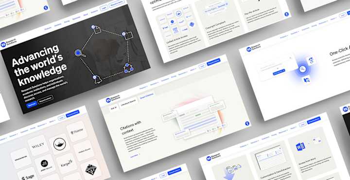 Cover image for Tailored UI Assets for a Research Company Website