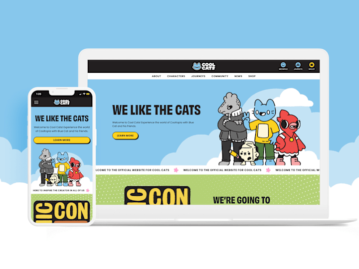 Cover image for Cool Cats Website Redesign