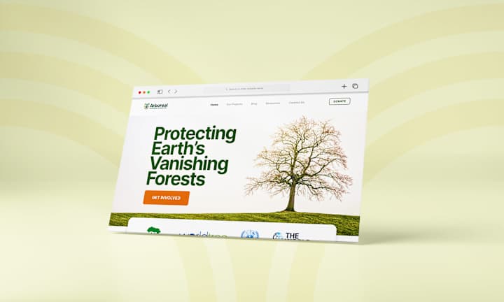 Cover image for LANDING PAGE DESIGN FOR ARBOREAL