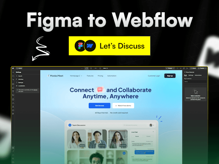 Cover image for FIgma to Webflow Website