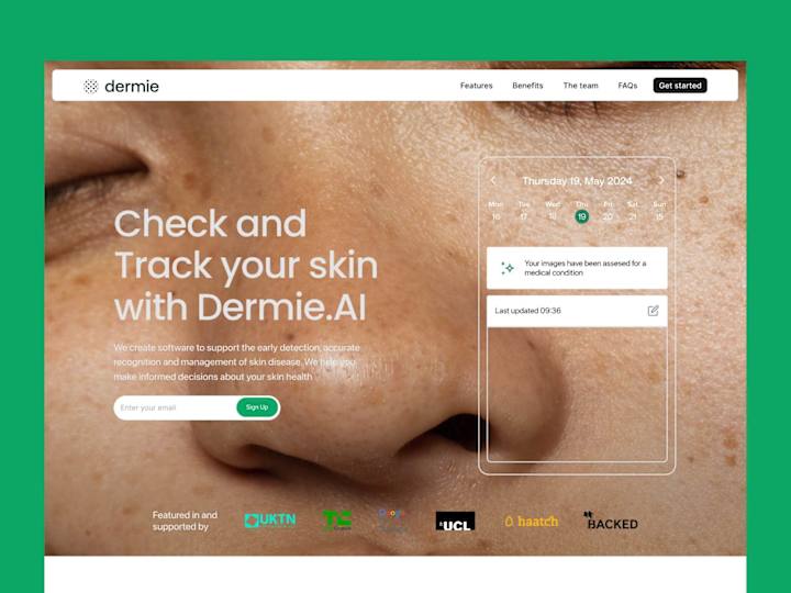 Cover image for Dermie.AI Landing page