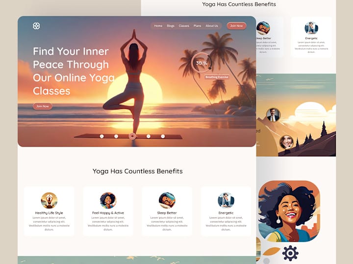 Cover image for Yoga Website UI Design And Develop