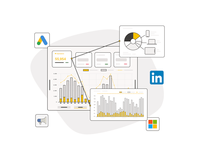 Cover image for UI Illustrations for Digital Marketing Tool