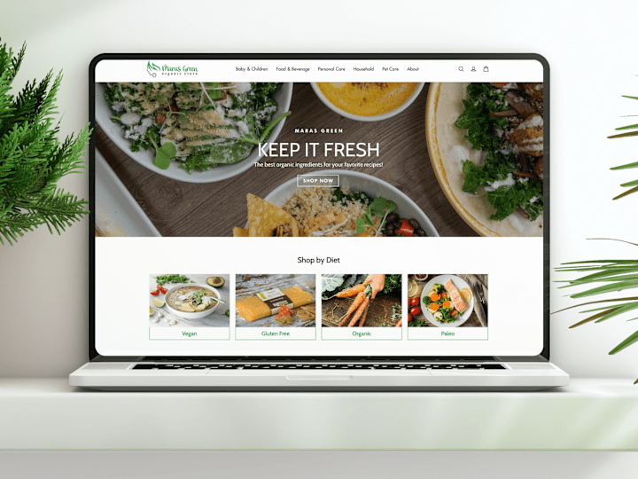 Cover image for MarasGreen: E-commerce Website UX/UI Design 🍃