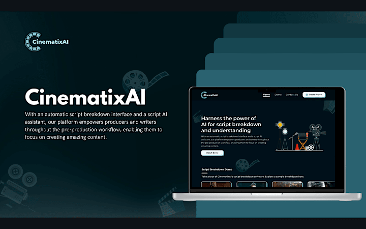 Cover image for CinematixAI - Cohere Hackathon on Behance