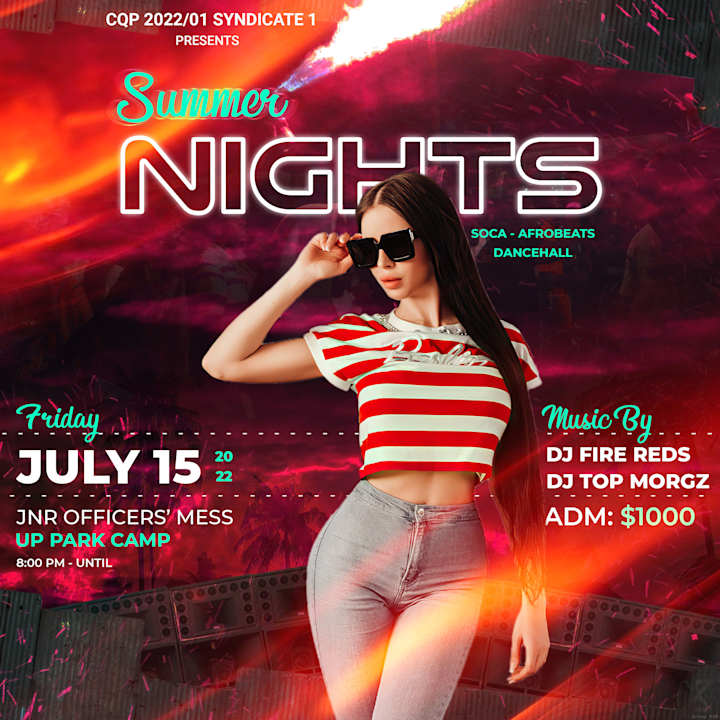 Cover image for Summer Nights Flyer Design 