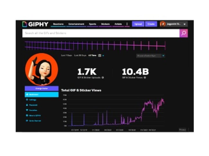 Cover image for GREW MY GIPHY CHANNEL FROM 0 TO 10 BILLION VIEWS