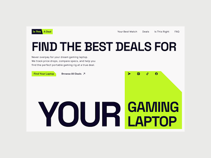 Cover image for Hero Section Design for Gaming Laptop Webapp