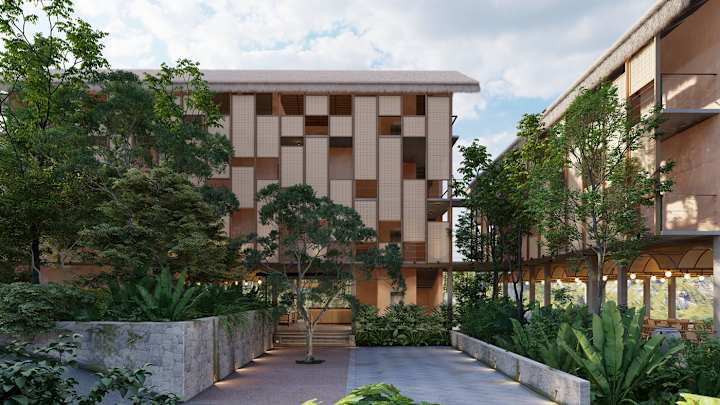 Cover image for proposed hotel project at kandy sri lanka :: Behance