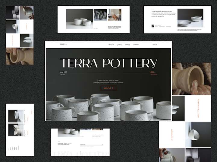 Cover image for Landing page for Pottery Store