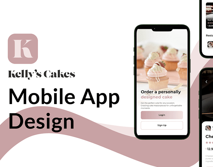 Cover image for Kelly's Cakes App UI Design