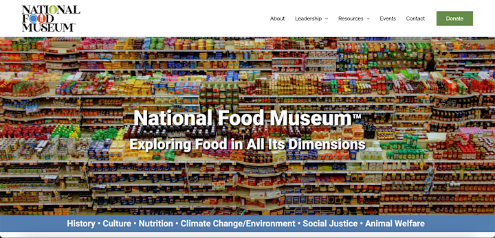 Cover image for WordPress/Elementor Design for National Food Museum