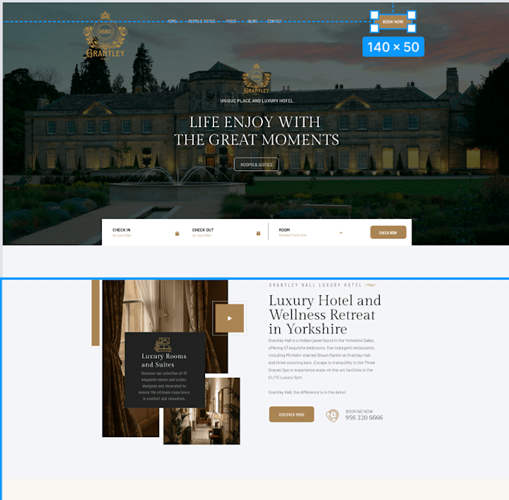 Cover image for Luxury Hotel Website Design