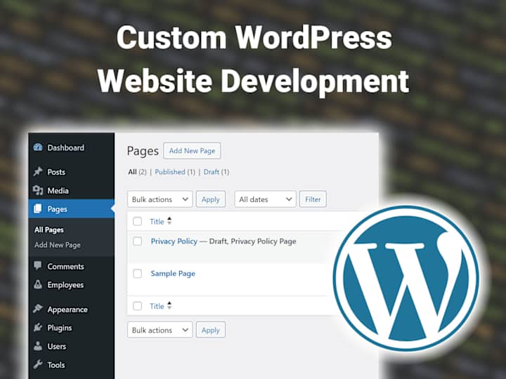 Cover image for Custom WordPress Website Development