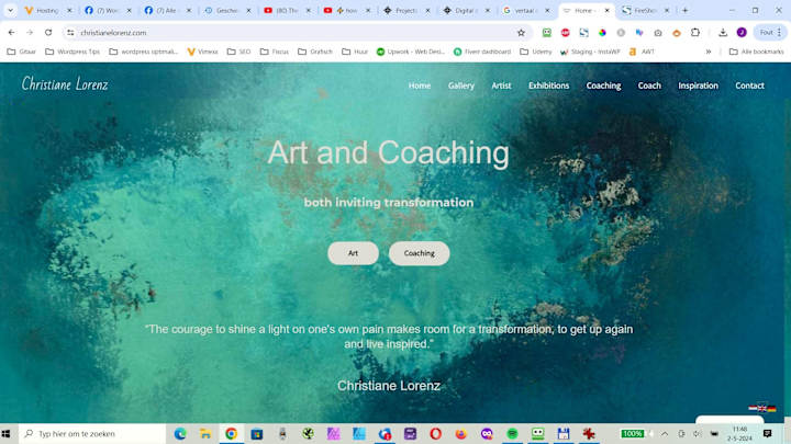 Cover image for Website for a painter and life coach