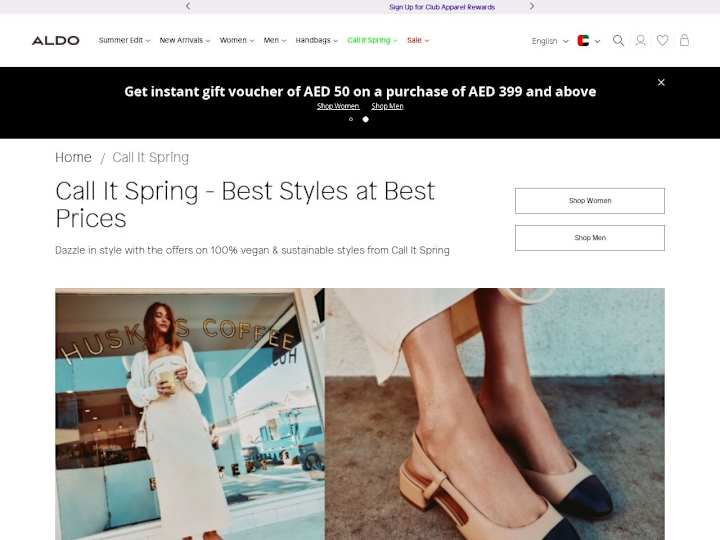 Cover image for Crafted Compelling Copy for Aldo's Homepage and Landing Page