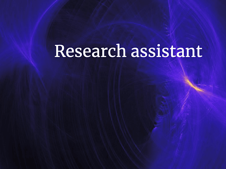 Cover image for Assistance with research