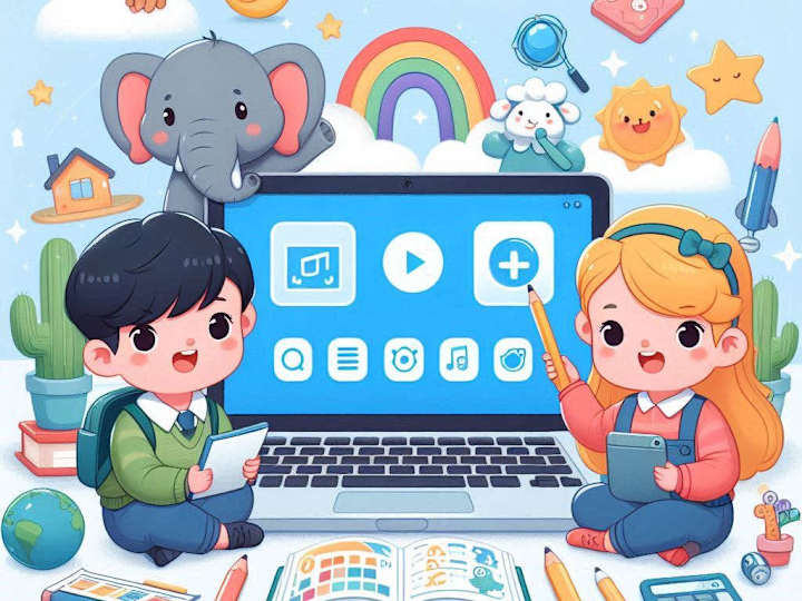 Cover image for Kids e-learning mobile app