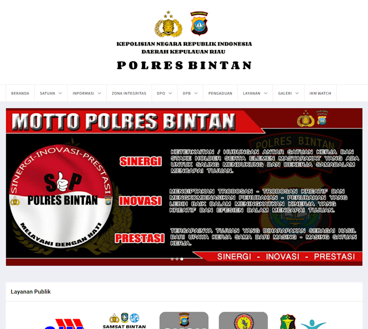 Cover image for Custom PolresBintan.com Company Profile and News Portal Website