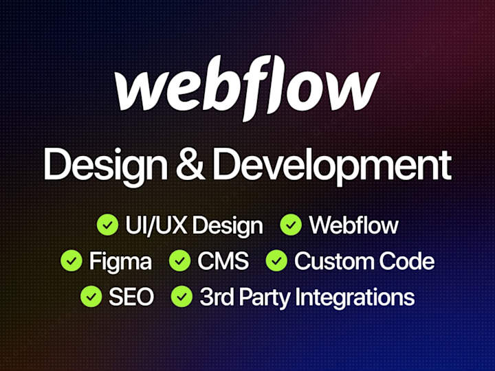 Cover image for Webflow Design & Development, Wized, Figma