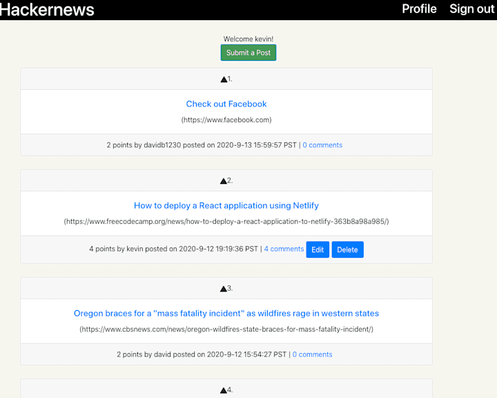 Cover image for HackerNews Clone – Interactive Article Sharing Platform