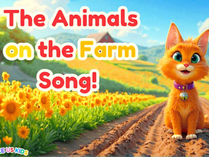 Cover image for 🎵 The Animals on the Farm | Kids Learning Song & Animal Sounds…