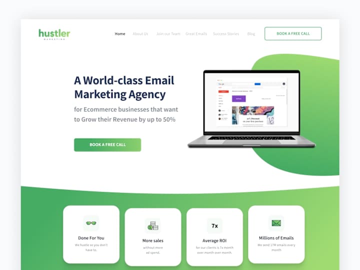 Cover image for Hustler Marketing | Web design